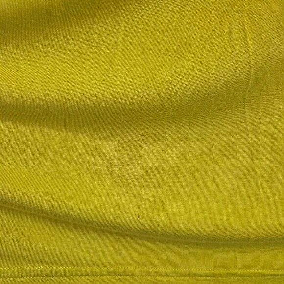 Belle by Badgley Mischka Yellow Lime Floral Lace Overlay Sheath Dress Size 8 - Picture 11 of 12